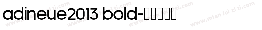adineue2013 bold字体转换